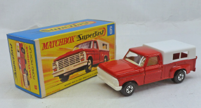 Picture of Matchbox Superfast MB6d Ford Pick-Up White Grille Black Base WW