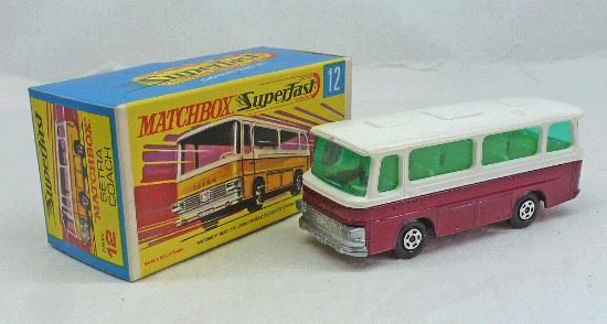 Picture of Matchbox Superfast MB12d Setra Coach Crimson with Green Windows