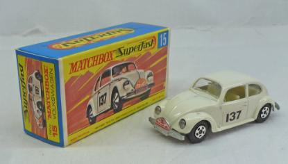 Picture of Matchbox Superfast MB15d Volkswagen 1500 Beetle Off White G Box