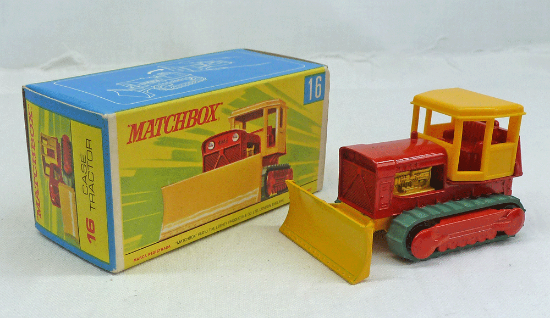Picture of Matchbox Toys MB16d Case Tractor Yellow Blade G Box