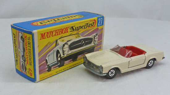 Picture of Matchbox Superfast MB27d Mercedes 230 SL Pale Cream G Box