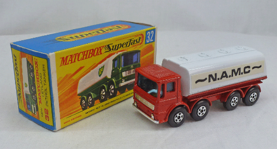 Picture of Matchbox Superfast MB32c Leyland Petrol RED N.A.M.C
