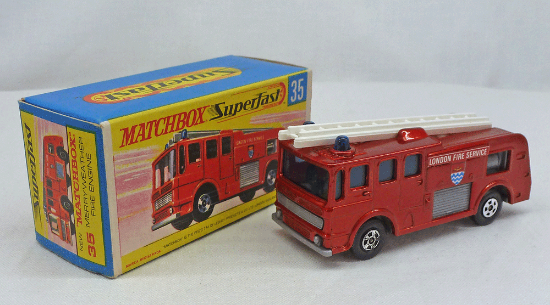 Picture of Matchbox Superfast MB35c Merryweather Fire Engine Bronze G Box