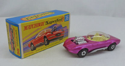 Picture of Matchbox Superfast MB36d Draguar Pink with Clear Dome