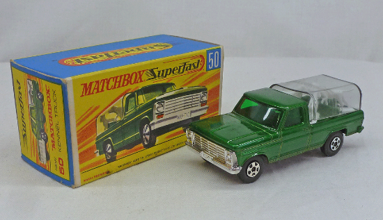 Picture of Matchbox Superfast MB50c Ford Kennel Truck Metallic Green NW