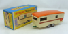 Picture of Matchbox Superfast MB57d Trailer Caravan Cream with Flower Labels