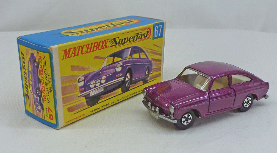 Picture of Matchbox Superfast MB67b Volkswagen 1600TL Purple Hollow Wheels G Box
