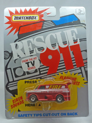 Picture of Matchbox Rescue 911 MB72 Ford Transit Supervan Red Fire Observer 
