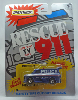 Picture of Matchbox Rescue 911 MB72 Ford Transit Supervan Blue Police