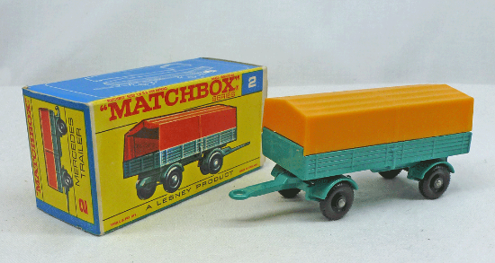 Picture of Matchbox Toys MB2d Mercedes Trailer Yellow Canopy F Box