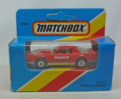 Picture of Matchbox Blue Box MB51 Pontiac Firebird Red
