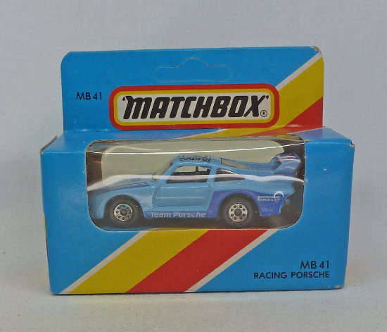 Picture of Matchbox Blue Box MB41 Racing Porsche Blue 