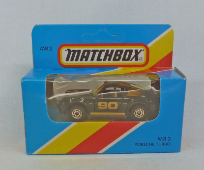 Picture of Matchbox Blue Box MB3 Porsche Turbo Black