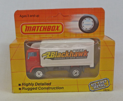 Picture of Matchbox Orange Box MB72 Delivery Truck "Blackhawk Tires"