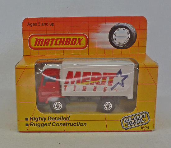 Picture of Matchbox Orange Box MB72 Delivery Truck "Merit Tires"