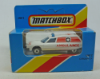 Picture of Lesney Matchbox Blue Box MB12f Citroen CX Ambulance with BLACK BASE