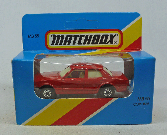 Picture of Lesney Matchbox Blue Box MB55g Ford Cortina with Opaque Windows